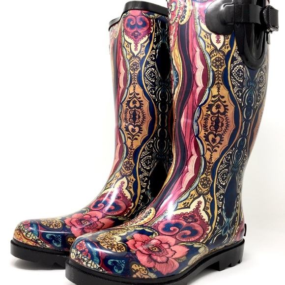 🏅HP🎉 ☔️Rain Boots 🌹🖤NEW IN BOX - Picture 2 of 8